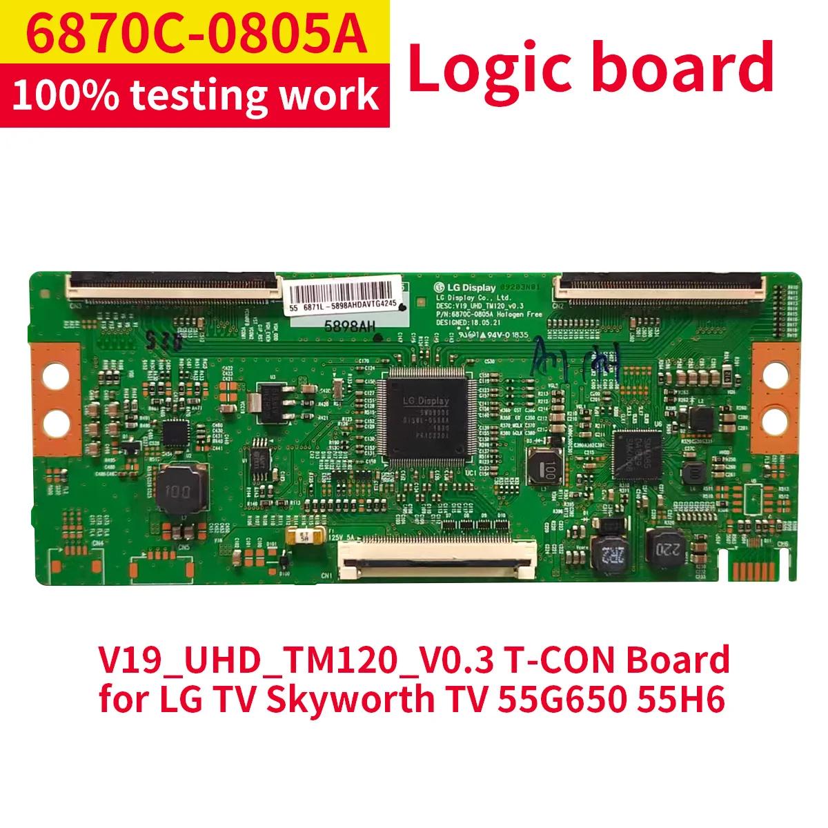 LG TV Tcon , 6870C-0805A, V19_UHD_TM120_V0.3 T CON , 6870C, 0805A,  ǰ